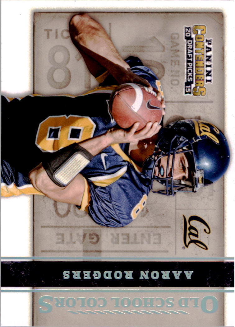 2015 Panini Contenders Draft Picks Old School Colors #2 Aaron Rodgers - NM